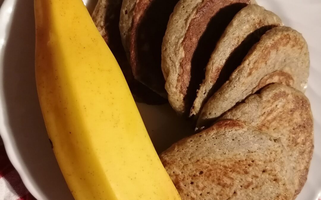 Pancake con banane e cocco